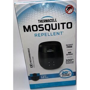 Thermacell E55 Rechargeable Mosquito Repellent Charcoal Black 20ft Zone E55X